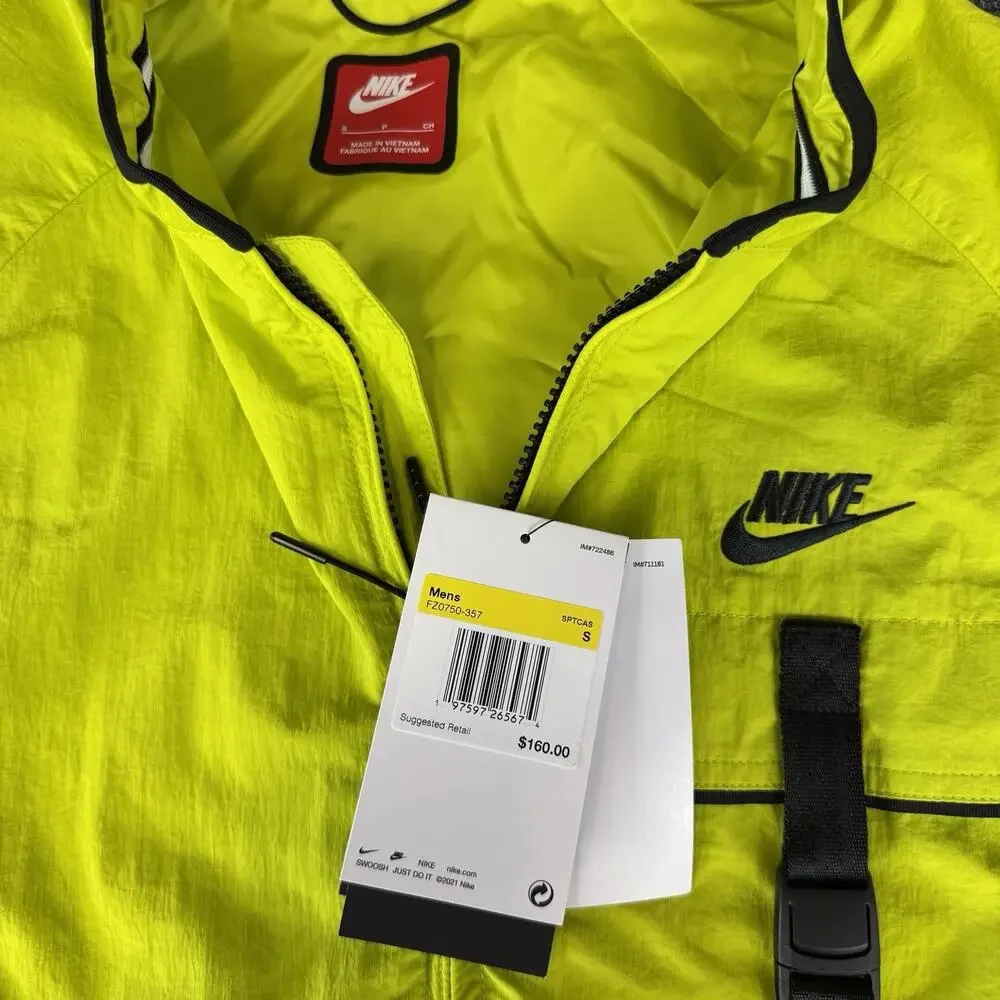 Nike‎ Tech Woven Jacket Repel UV 40+ Men's Size Small Zip Up NWT FZ0750-357 $160